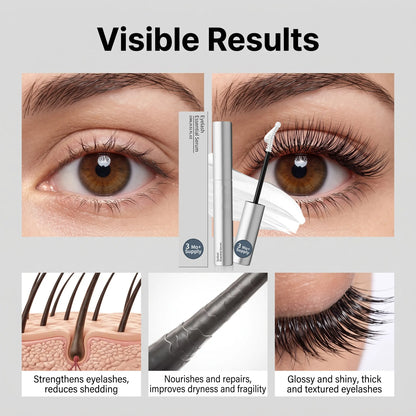 Eyelash and Eyebrow Enhancer Serum 15ml Lash Conditioner for Fuller Thicker Looking Brows Precision Brush Daily Eye Makeup Prep